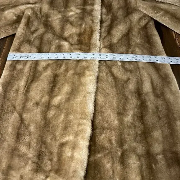 Vintage Women’s 1950’s Tissavel Of France For Country Pacer Faux Fur Coat Size L - Picture 9 of 16